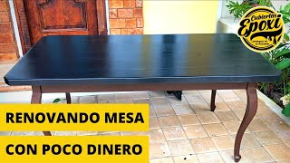 Renové Una Mesa Con Resina Epoxica Con Muy Poco Dinero 💵 [upl. by Nitas]