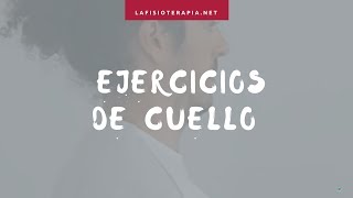 Ejercicios de cuello [upl. by Notgnirrac]