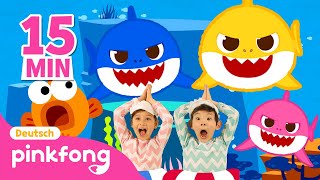 BabyHaiㅣBaby Shark DanceㅣEnglisch lernenㅣTanzen und BewegenㅣPinkfong Baby Hai Kinderlieder [upl. by Loughlin]