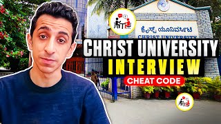 Cheat Codes for Christ University Interview  Everything you need to know about [upl. by Attenreb]