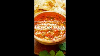 1 minute How to Make Traditional Fresh Mexican Salsa no cooking raw [upl. by Ttevi]