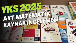 AYT MATEMATİK DETAYLI KAYNAK İNCELEMESİ YKS 2025  AYT MATEMATİK KAYNAK ÖNERİLERİ yks25 [upl. by Alekehs]