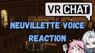 VRCHAT  🎙️ They Simp Secretly with my NEUVILLETTEDOTTORE Voice Impression 🎙️  Reaction [upl. by Tiloine236]