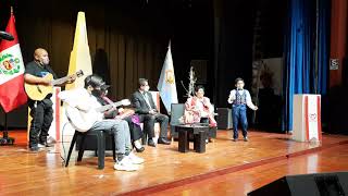 Homenaje a la maestra Martina Portocarrero en el teatro municipal de Ayacucho [upl. by Nailij]