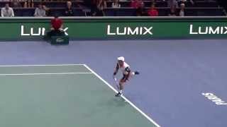 MASTER 1000 PARIS BERCY 2014  KEI NISHIKORI VS NOVAK DJOKOVIC  SEMI FINAL [upl. by Kowal945]