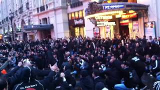 PAOK fans in Piccadilly Square [upl. by Eillit]