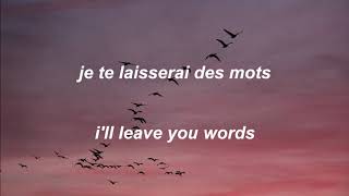 je te laisserai des mots  patrick watson lyrics with english translations [upl. by Ainitsirk]