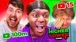 SIDEMEN HIGHER OR LOWER YouTube Subscribers [upl. by Matthiew]