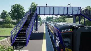 Train Sim World 4 Edinburgh To Glasgow Leaving Polmont Station [upl. by Hterrag]