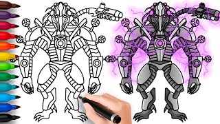 How to Draw Counter Titan from Skibidi Toilet Multiverse 29 Part 1 [upl. by Demha]