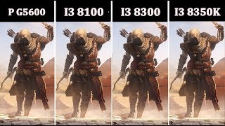 GTX 1060  P G5600 vs i3 8100 vs i3 8300 vs i3 8350K  Comparison [upl. by Aliek607]