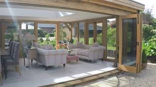 Stunning Prime Oak Orangery with BiFolding Doors Walk Through [upl. by Geordie]