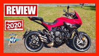 2020 MV Agusta Turismo Veloce 800 Rosso — Motorcycle Review [upl. by Reyem]