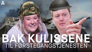 BAK KULISSENE TIL FØRSTEGANGSTJENESTEN feat Martha Leivestad fra NRK 4ETG [upl. by Oht]