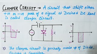 Clamper Circuit Electronics  Explained In Hindi  For Module 4  thunderaviation [upl. by Emina949]