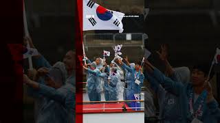 South Korea wrongly introduced as North Korea at Paris 2024 Olympics Paris2024 Olympics BBCNews [upl. by Constantin]