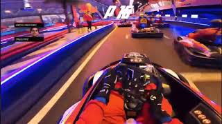 F1 driver Carlos Sainz that’s how Indoor Go Cart Racing from last To P1 [upl. by Zashin]