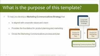 Marketing Communications Plan Template [upl. by Acisset981]