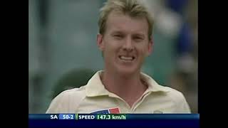 Hostile Fast bowling by Brett Lee against South Africa at Joburg 2006 ⚡ [upl. by Enrev]