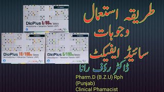 Dioplus 580mg tablets used for side effects of dioplus tablet bu Dr Rauf Rana [upl. by Anerda]