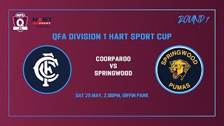 Coorparoo vs Springwood Mens Div 1 AFL [upl. by Adias148]