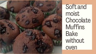 Chocolate Muffins RecipeMoist muffinshow to makeEasy Chocolate muffin recipe without oven [upl. by Neelear76]