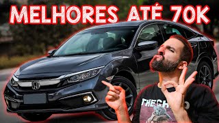 OS MELHORES CARROS USADOS ATÉ 70 MIL REAIS  Honda Civic e muitos outros Carro Chefe [upl. by Leryt]