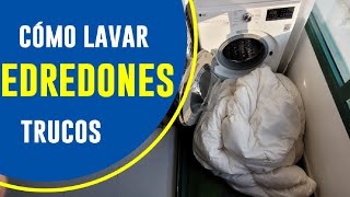 ✅ CÓMO LAVAR EDREDONES EN CASA con la lavadora  ¡Tamaño familiar cabe [upl. by Staal497]