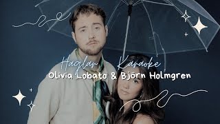 Haglar  Olivia Lobato amp Björn Holmgren Karaoke [upl. by Nwahsat]