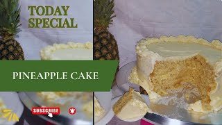 Fresh Pineapple 🍍 Cake  A Very Easy And Super Delicious Pineapple Cake Recipe [upl. by Valente]