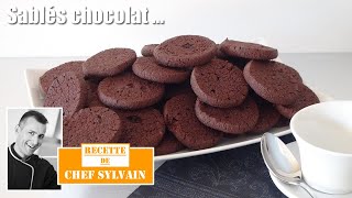 Sablés au chocolat  Recette par Chef Sylvain [upl. by Ahsaz987]