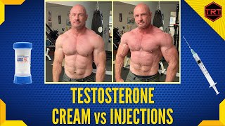 Do Testosterone Injections Make You More Muscular Than Cream  Testosterone Injections vs Cream TRT [upl. by Wiltshire]