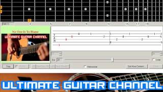 Guitar Solo Tab No One Is To Blame Howard Jones [upl. by Whyte192]