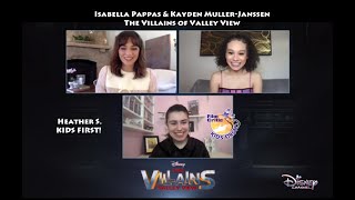 Heather S interviews Isabella Pappas and Kayden MullerJanssen about The Villains of Valley View [upl. by Gautea]