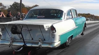 2 Wicked 55 Chevys 1 Drag Car 1 Prostreet [upl. by Brnaba]