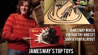 James May wins vintage Triang set and builds a layout  James Mays Top Toys 2005 [upl. by Jb821]