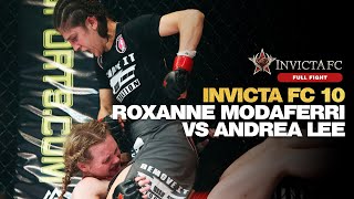 Full Fight  Roxanne Modafferi battles Andrea Lee  Invicta FC 10 [upl. by How160]