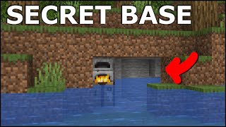 EPIC UNDERWATER BASE WITH SECRET ENTRANCE MINECRAFT [upl. by Annohsat407]