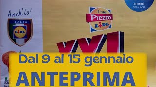 Volantino LIDL dal 9 al 15 gennaio ANTEPRIMA [upl. by Neyu]