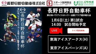 【ライブ配信】 第一試合 長野日野自動車杯 第32回パラアイスホッケー全国クラブ選手権大会 [upl. by Blynn]