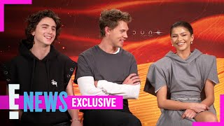 Dune 2 Zendaya amp Timothée Chalamet Talk Falling IN LOVE on Screen Exclusive  E News [upl. by Kalvn596]