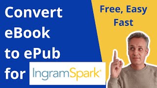 How to Convert Your eBook doc docx rtf pdf to the epub format for IngramSpark [upl. by Helprin]