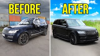 FULL BUILD  REBUILDING A CRASH DAMAGED RANGE ROVER [upl. by Vardon]