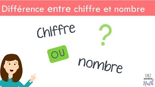 Différence entre chiffre et nombre [upl. by Fuller]