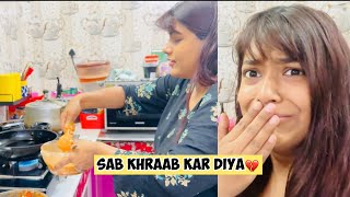 Shadi Se Pehle Cooking Ki Tayyari  Sab Kharab Kar Diya 😭  Mahjabeen Ali Vlogs [upl. by Oad]