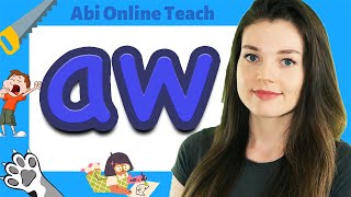 Phonics AW SoundWords Digraph [upl. by Dane434]