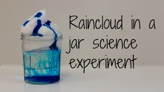 How to make a Rain cloud in a jar science experiment [upl. by Epner]