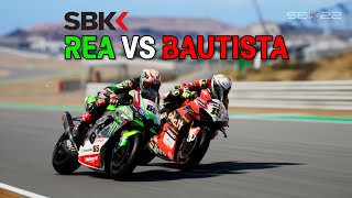 WorldSBK Rea vs Bautista  2022 Aragon Round [upl. by Dilisio600]