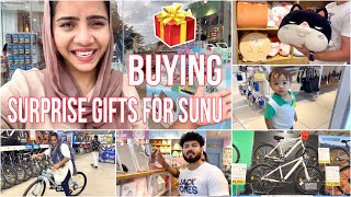 BUYING SURPRISE GIFTS 🎁 FOR SUNU 😍  Suhana  Basheer Bashi  Mashura [upl. by Boyes]