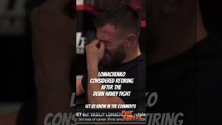 VASILY LOMACHENKO considered retirement after losing to DEVIN HANEY lomachenko loma [upl. by Chrisse]